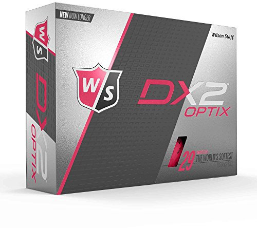 Wilson Golf Dx 12 Balle de golf-Homme-Rose (Rose fluo)-Taille unique