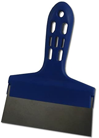 DEWEPRO® Fugenspachtel - Malerspachtel mit Kunststoff-Griff und Edelstahlklinge - 120x37mm - Breitspachtel - Spachtel