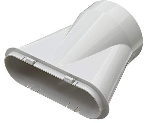 Adattatore per tubo di scarico di condizionatore d’aria portatile per finestre, 13 cm, con piastra