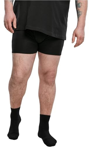 Urban Classics Mens Snowman Christmas Boxer Shorts 3 Pack Christmas Underwear for Men Sizes S - 5XL, Grey + dark green + black, M
