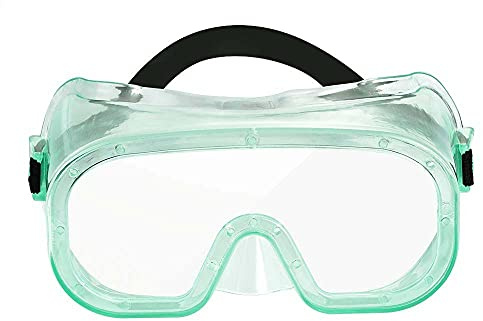 NUÜR Protective Goggles, Adjustable Clear Protective Glasses, Anti-Dust, Scratch-Resistant Goggles with Anti-Fog Lenses, 360° Eyes Protection Goggle (Pack of 10 Pieces)