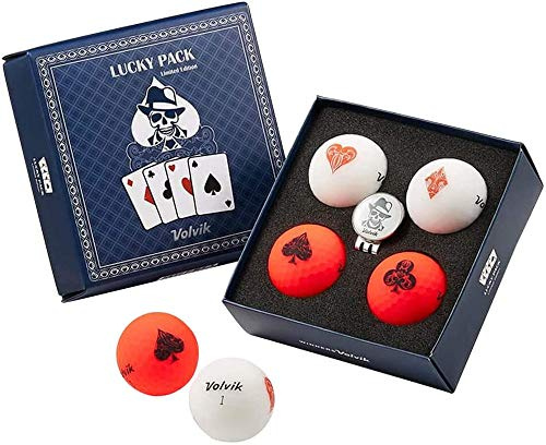 Volvik Lucky Pack mit Hutclip, Ballmarker [4er-Pack]