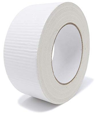 gws Gewebe-Klebeband 1 Rolle Premium Qualität | Naturkautschuk-Panzer-Duct-Tape | von Hand reißbar | Steinband | 50 m x 50 mm weiß