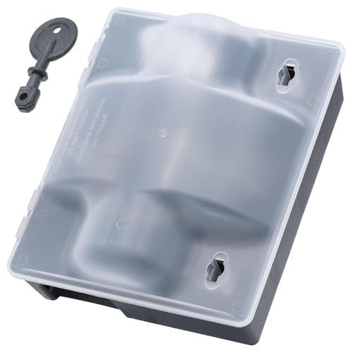 Agrarflora Dualbox 2in1 Köderstation - Rattenbox mit Schlagfalle - Transparente, wetterfeste Rattenfalle - Nagerköderstation für Ratten - Köderbox zur sicheren Ausbringung von Giftködern