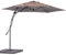 BAKAJI Ombrellone da Giardino Decentrato 3 x 3 Mt Palo in Metallo Chiusura a Leva Base a Croce Sistema Air Vent Arredamento Esterno Gazebo Piscina Giardino Terrazzo Ambienti Esterni (Tortora)