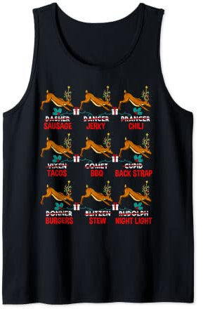 Jäger aller Weihnachtsmann Yoga Rentiere Dee Geschenk Tank Top