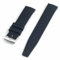 StrapHabit FKM Gummi-Uhrenarmband mit Schnellentriegelung, tropischer Stil, 18 mm, 19 mm, 20 mm, 21 mm, 22 mm, Schwarz, 19 mm