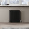 ELEGANT 600 x 544 mm Black Horizontal Radiator Double Flat Panel Radiator Column Designer Modern Central Heating Rad for Bathroom/Kitchen/Living Room