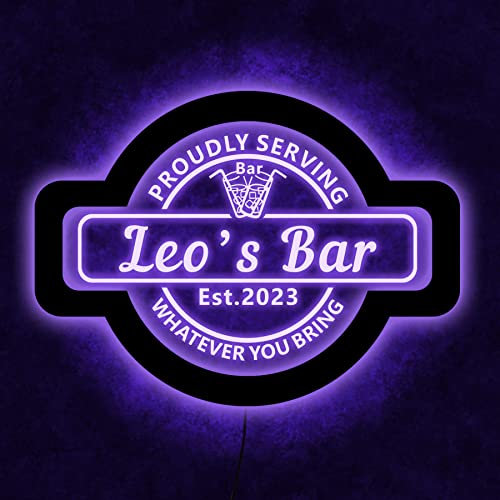 Letrero de neón de barra personalizado, Luz de neón de barra casera, Letrero LED de barra, Letrero iluminado de barra, Letrero de neón para negocios, Letrero de neón de barra casera
