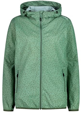 CMP - Woman Jacket Rain Fix Hood | Schutz vor Nässe, Schutz vor Wind, atmungsaktives Material, leichtes Tragegefühl