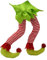 Décorations d'elfe de Noël en peluche - Pieds en peluche - Cimier de sapin de Noël - Décoration de sapin de Noël (#1)