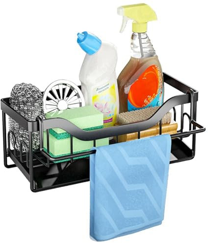 youjia Organizador Fregadero de Cocina y Baño Soporte de Esponja de Acero Inoxidable Organizador Sink Caddy Soporte Accesorios de Cocina