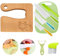 Kindermesser 8-teiliges Kinder-Küchenmesser-Set zum Schneiden und Kochen von Obst oder Gemüse für Kleinkinder, inklusive Holzmesser Schneidebrett Schäler(Nilpferd)
