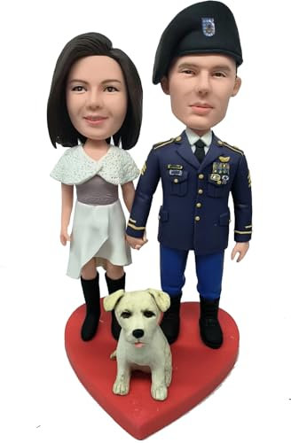 RODMAIE Individuelle Wackelköpfe, personalisierte Hochzeitsgeschenke für Paare, Hochzeit für Paare, einzigartiges Valentinstagsgeschenk (15)