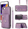 Asuwish Handyhülle für iPhone 7/8/SE 2020 2022 Hülle mit Band Kartenfach Klappbar Geldbörse Ständer i SE2020 SE2022 2/2nd 3/3rd Generation 7s 8s 6SE SE2 SE3 Hüllen Schutzhülle Damen Phone Case Lila