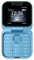 Qtynudy Mini TeléFono MóVil con Tapa Radio FM Negra de Voz MarcacióN RáPida VibracióN Tarjeta 2SIM Pantalla PequeñA TeléFono Plegable (Azul)