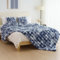 IKALIFE Weiche Kunstfelldecke Kuscheldecke Felloptik - Kunstfell Decke Plüsch Flauschig Felldecke Faux Kaninchenfell Decke Kuscheldecke Fell Bubble Decken für Couch Bett Sofa, 130 x 150cm Blau