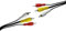 WatioWave Conector audio/video 3 RCA macho/3 RCA macho, ideal para transmisión de audio y video en equipos multimedia.