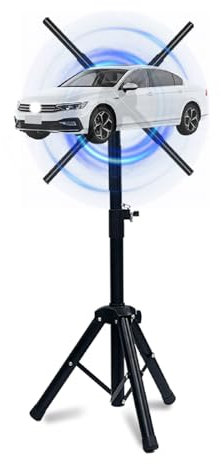 HAVisikr 3D Holographic Fan Tripod Stand, Fits 15.5-33.5 inch Holographic Fan, Aluminium, Suitable for Trade Show, Advertising Display