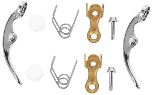 Trumpet Water Key Repair Kit 10pcs Silver Metal | Strong Compatibility, Spring and Screw Included, Precision Design, Easy Installation for Wind Instrument Maintenance