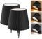 Nulmvic 2 Pezzi Lampada per Bottiglia LED Ricaricabile - Lampada da Tavolo Senza Fili Dimmerabile 3 Colori - IP54 Impermeabile Comando a Tocco per Interno Esterno Famiglia Ristorante Bar (Nero)