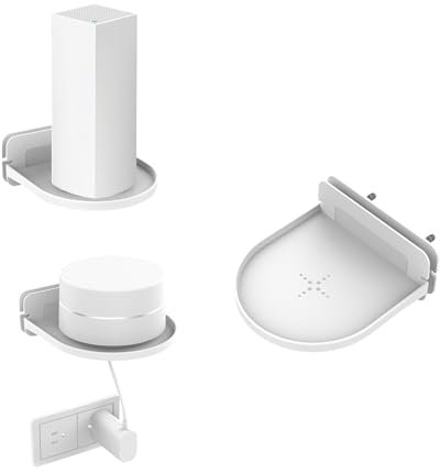 Mount For Google Nest Wifi Router, Wall Mount Holder Shelf, Speaker Mount Bracket (white)