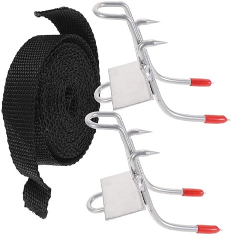 ibasenice 1 Par artefacto trepador de árboles Punta Antideslizante para Escalar Picos de Escalada de Poste de Pata Zapatos de Escalada Antideslizantes Picos para Escalar Postes Metal