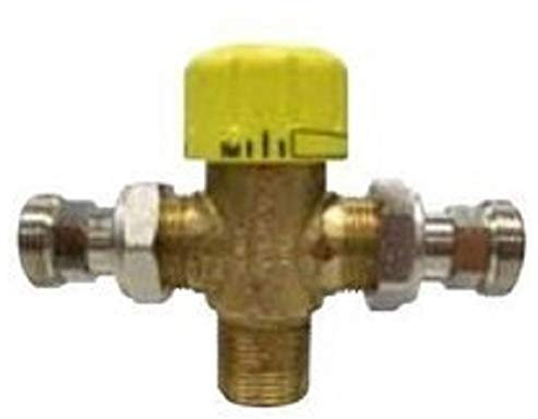 Ariston Thermo 3024085 Valvola Miscelatore termostatico 3/4 40-70G, Bianco