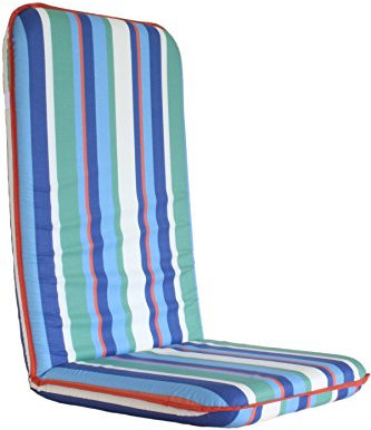 Adlatus-Kühnemuth Polsterauflage Gartenstuhlauflage Modell 720 Streifen (120x50 cm Hochlehnerauflage)