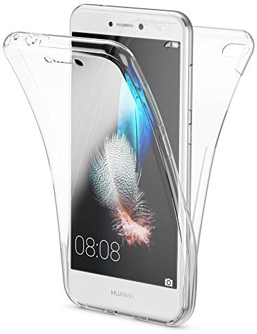 NALIA 360 Grad Hülle für Huawei P8 Lite 2017 - Case, Transparent | Komplett-Schutz, Micro-Dots-Buffer