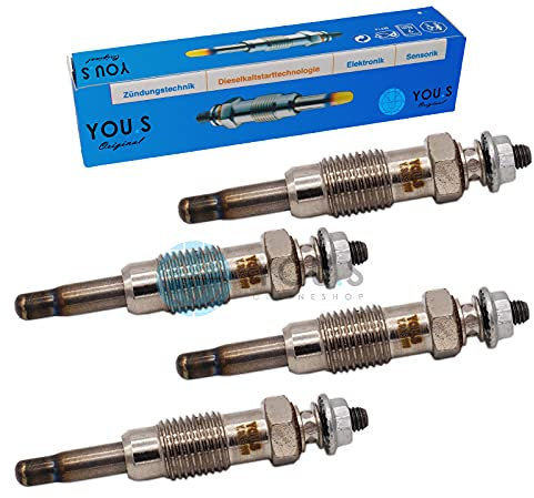 4 Stück YOU.S Original Glühkerzen Länge: 66,0 mm Spannung: 11,0 V - 7701040208