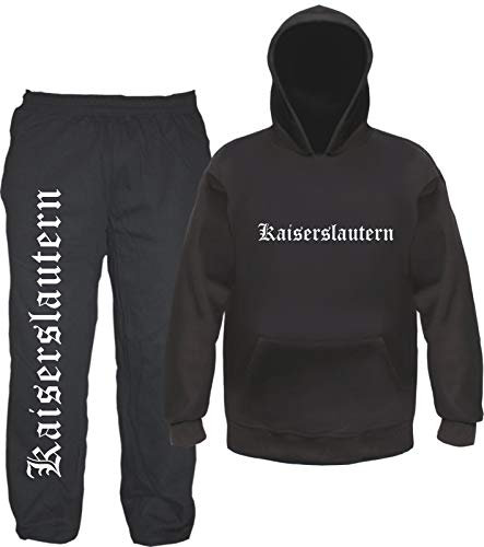 sostex Kaiserslautern Jogginganzug - Altdeutsch - Jogginghose und Hoodie L Schwarz