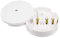 Invero 30A Junction Box 3-Terminal (89mm) - Suitable for Domestic and Commercial Uses - White