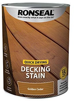 RONSEAL Q/D DECKING STAIN GOLDEN CEDAR 5L, PAINT