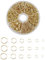 AvoDovA 1390PCS Sprungringe Set, 4-10mm Spaltringe Schmucksache Entdeckungen DIY Entdeckungen, Offene Biegeringe, für Choker Halsketten Armband Schmuck Basteln Reparatur Herstellun (Gold)