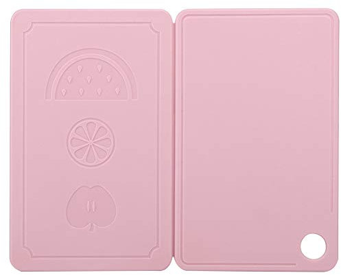 Cutting Board, Foldable Chopping Board Non-Slip Mincing Board Kitchen Accessories 25x20cm PP Kitchen Chopping Board (Princess Pink)