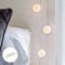 Lights4fun 20er LED Kugel Lichterkette Ball weiß Cotton Ball Lichterkette weiß Lichterkette Innen mit Stecker Lichterkette Kugeln Lichterkette Steckdose