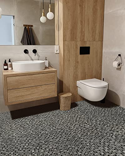 Geschäumter PVC-Bodenbelag BONUS 461-04 Mosaik - grau 100x200 cm
