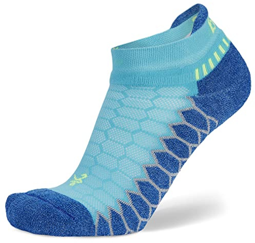 Balega Silver Compression Fit Performance No Show Athletic Running Socks for Men and Women (1 Pair), Cobalt, Large