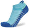 Balega Unisex Silver Antimicrobial No-show Compression Fit Chaussettes de Course/Running Sock, Cobalt, Large, EUTaille 43-45.5