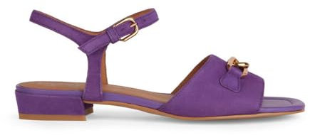 Geox D New Eraklia 15, Sandali Piatti Donna, Viola, 37.5 EU