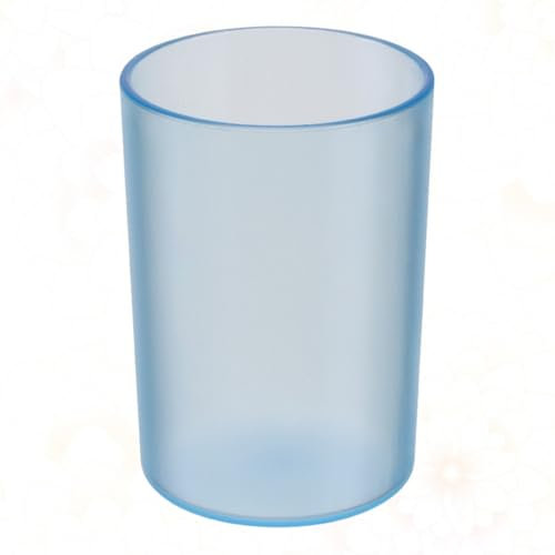 Lurrose Zahnbürstenhalter Kunststoff Wasserbecher Für Badezimmer Transparenter -Trinkbecher Zahnbürstenbecher Blauer Haushalts Pinsel Behälter
