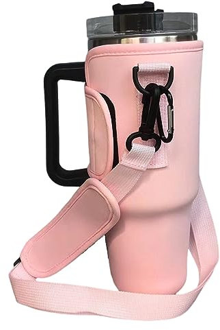 Stanley – Sac à gobelet, parfaitement compatible avec support Stanley avec sangle, porte-bouteille d'eau pour gobelet Stanley Quencher H2.0, gobelet de 1,2 l, support d'accessoires avec bandoulière