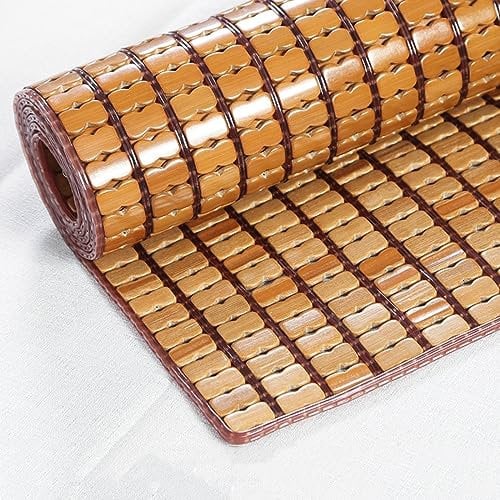 X1NGFU Stuoia di bambù per Letto,Naturale Tappetino Estivo in bambù,Liscio E Traspirante Tappetino Mahjong in bambù,Materassino Rinfrescante,per Divano,Letti,Larghezza X Lunghezza (70x90cm)