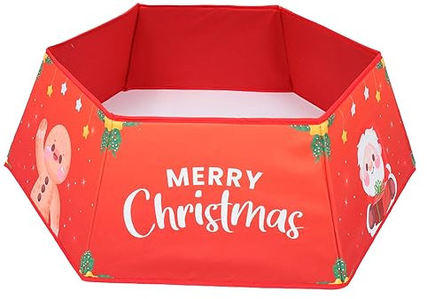 HOMSFOU 1 Stück Weihnachtsbaum-Grenze Weidenkorb Weihnachtsdekoration Weidenkorb Weihnachtsbaum-Ring Weihnachtsbaum-Rock Karierter Weihnachtsbaum-Rock Baumschmuck Für