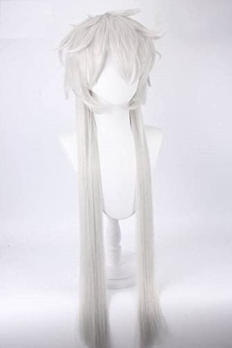 SEIZIS Wig Anime Cosplay Anime Cosplay Perücke 65CM Lange Kuroshitsuji Black Butler Undertaker Under Taker Hitzebeständiges Haar Cosplay Perücke