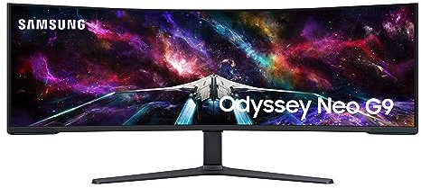 Samsung Odyssey Neo LS57CG952NUXXU G9 Mini LED Gaming Monitor - 57 Curved Dual UHD 4K, 7680x2160p, 240Hz, 1ms, HDMI 2.1, Displayport, USB (Renewed)