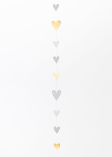 Räder Papierkette Goldherzen 140 cm