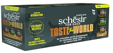 Schesir, Taste of The World Nassfutter für Hunde, 1 x 6 x 150 g