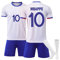 Maillot de Foot Enfant et Homme Maillot Equipe de Football 2024 2025 Nouveau,Ensemble foot Enfant Soccer Jersey 3 Pièces, Équipement Football Garçons/Adultes Entrainement T-Shirt et Short Chaussettes